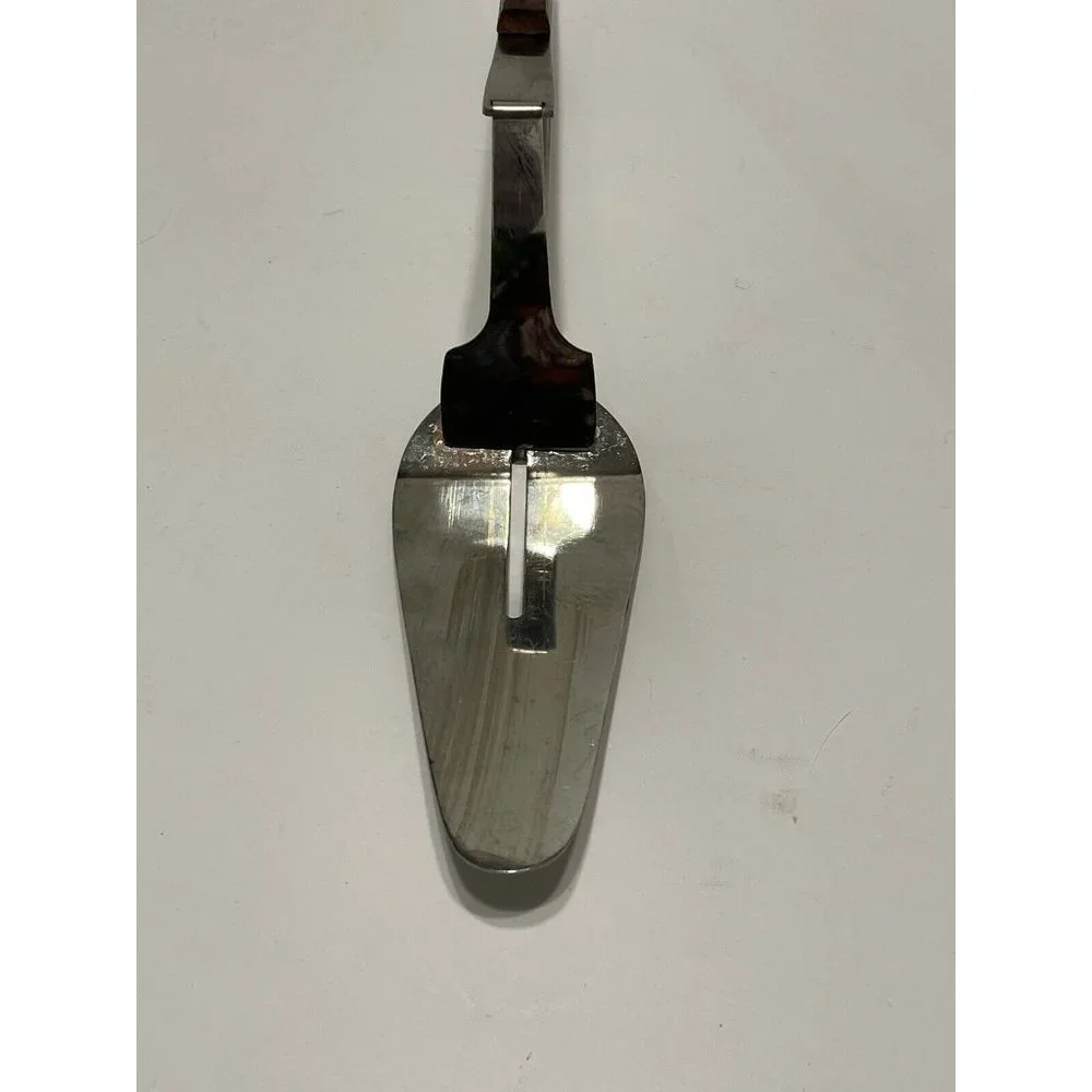 Vintage Japan Press N Serve Elegant Cake Pie Server Spatula Push Lever Wedding